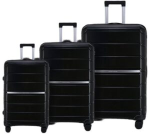 סט מזוודות פרימיום קשיחות 20+24+28 אינץ' מבית Australian Adventurer - צבע שחור