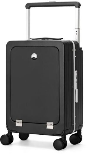 מזוודת עסקים Luxury בגודל 20 אינץ’ מבית Australian Adventurer - צבע שחור