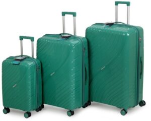 סט 3 מזוודות קשיחות 20/28 / 32 אינץ' Travel Club - צבע ירוק מנטה