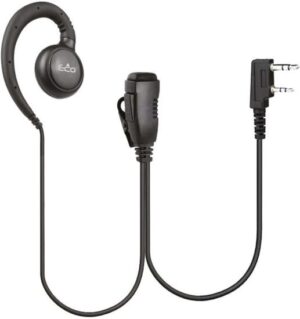 אוזניית קונכייה C-Shape CM-320 עם מיקרופון מבית ECO - צבע שחור