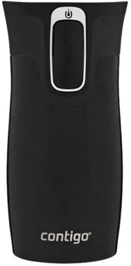 כוס תרמית 300 מ''ל דגם West Loop Mini מבית Contigo - צבע שחור עם נצנצים