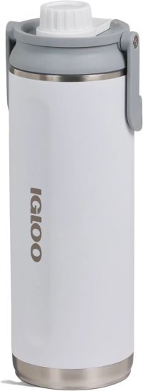 בקבוק שתייה תרמי 1.3 ליטר Twist ‘n’ Chug מבית Igloo - צבע לבן