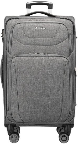 מזוודת בד 28 אינץ' דגם Americano מבית Camel Mountain - צבע אפור