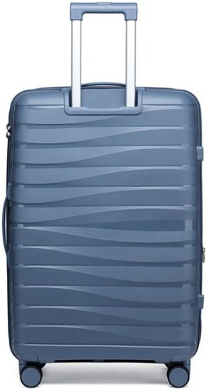 מזוודת טרולי קשיחה בלתי שבירה בגודל 20 אינץ' דגם ABLE מבית Camel Mountain - צבע כחול אפור