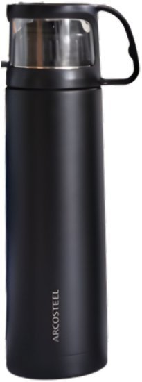 תרמוס מנירוסטה 500 מ''ל לשתייה קרה / חמה מבית Arcosteel - צבע שחור