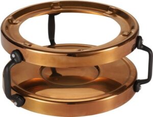 מעמד להגשת סירים מנירוסטה עם ציפוי נחושת 26 ס''מ מבית Arcosteel