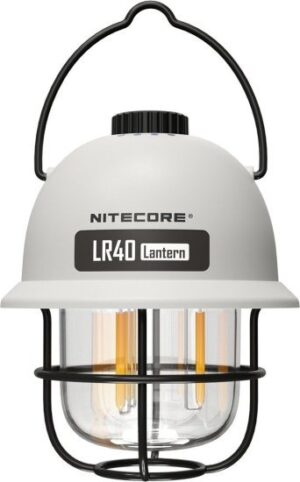 עששית קמפינג + מטען סוללת גיבוי דגם LR40 מבית Nitecore - צבע לבן