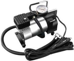 מדחס אוויר 12V מתכת 150 PSI כולל שעון לחץ OMEGA