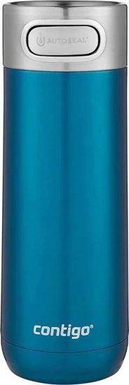 כוס מתכת 360 מ''ל Contigo Autoseal Luxe - צבע טורקיז