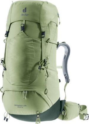 תיק גב לנשים 45+10 ליטר דגם Deuter Aircontact Lite SL - צבע ירוק