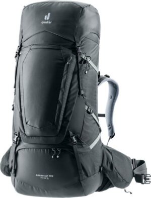 תיק גב לנשים 75+10 ליטר דגם Deuter Aircontact Pro SL - צבע גרפיט