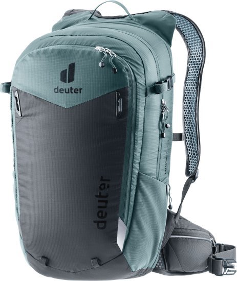 תיק גב לאופניים 14+3 ליטר דגם Deuter Compact - צבע גרפיט / כחול