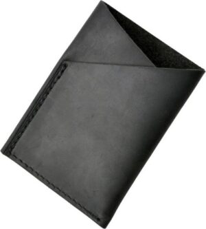 מחזיק כרטיסים מעור דגם The Raltheron Turbo מבית Camel Mountain - צבע שחור