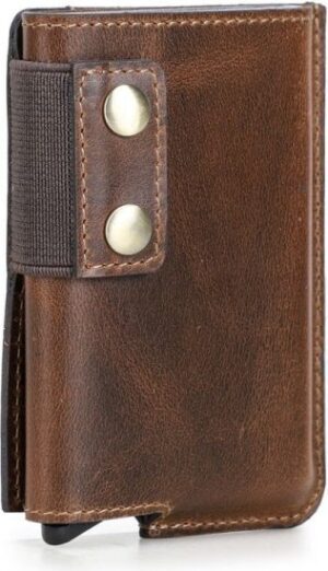 ארנק כרטיסים RFID דגם The Wrynthex Max מבית Camel Mountain - צבע קפה