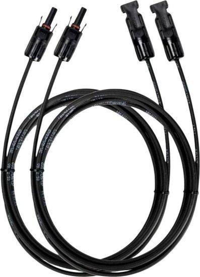 כבל מאריך לפאנלים סולאריים חיבורים MC4 ל-XT60 מבית EcoFlow - אורך 10 מטר