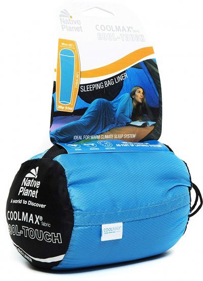 ציפה לשק שינה Native Planet CoolTouch Coolmax - צבע כחול